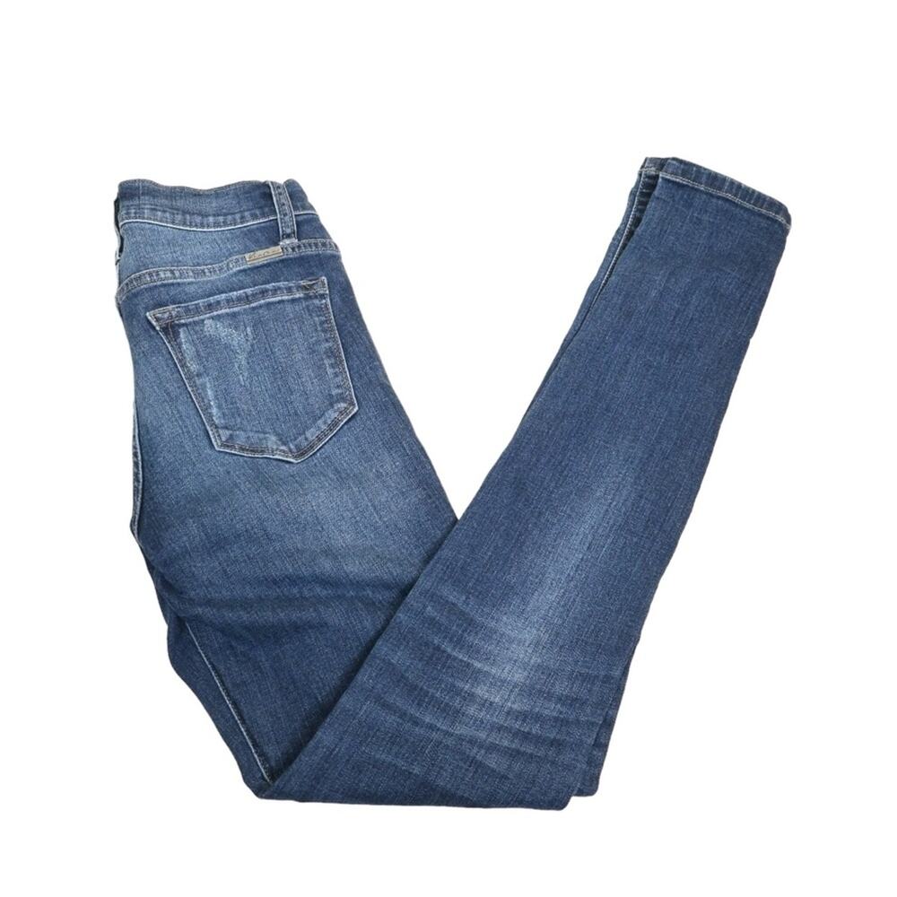 KanCan Womens 25 Distressed Skinny Zipper Jeans Style VBK1165R - Picture 3 of 11